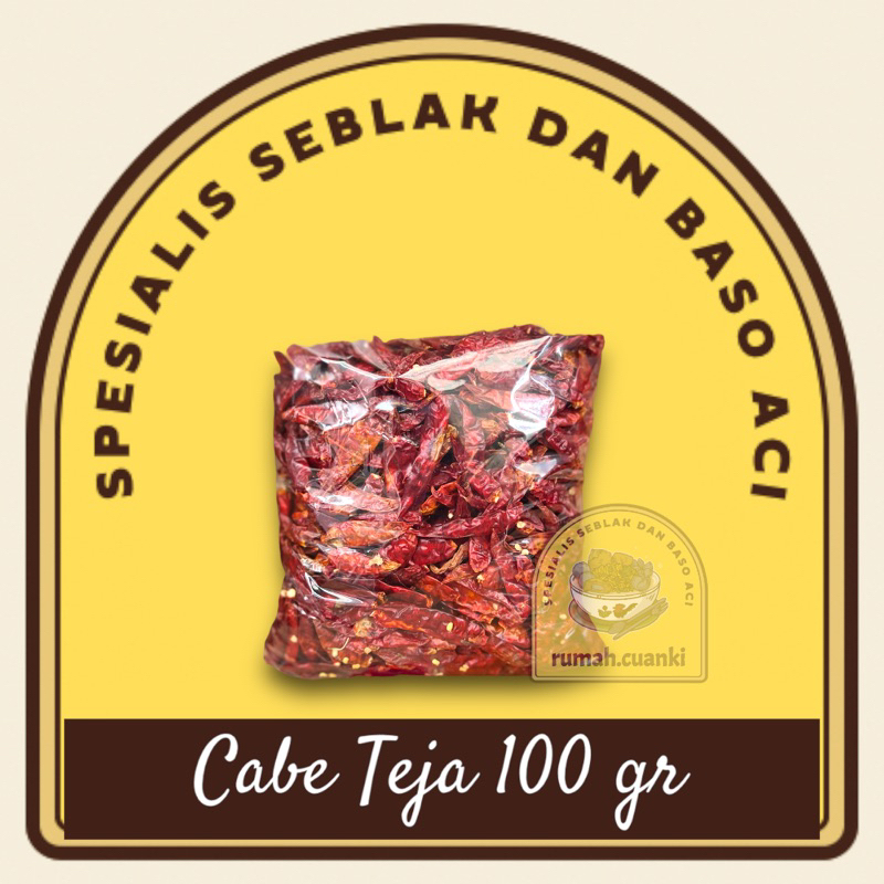 

Cabe Teja Kering 100 gr