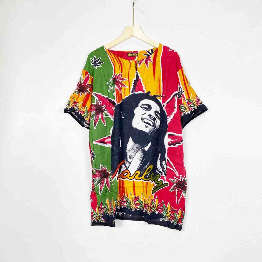 Baju bob marley unisex katun rayon adem - kaos bob marley - baju pantai
