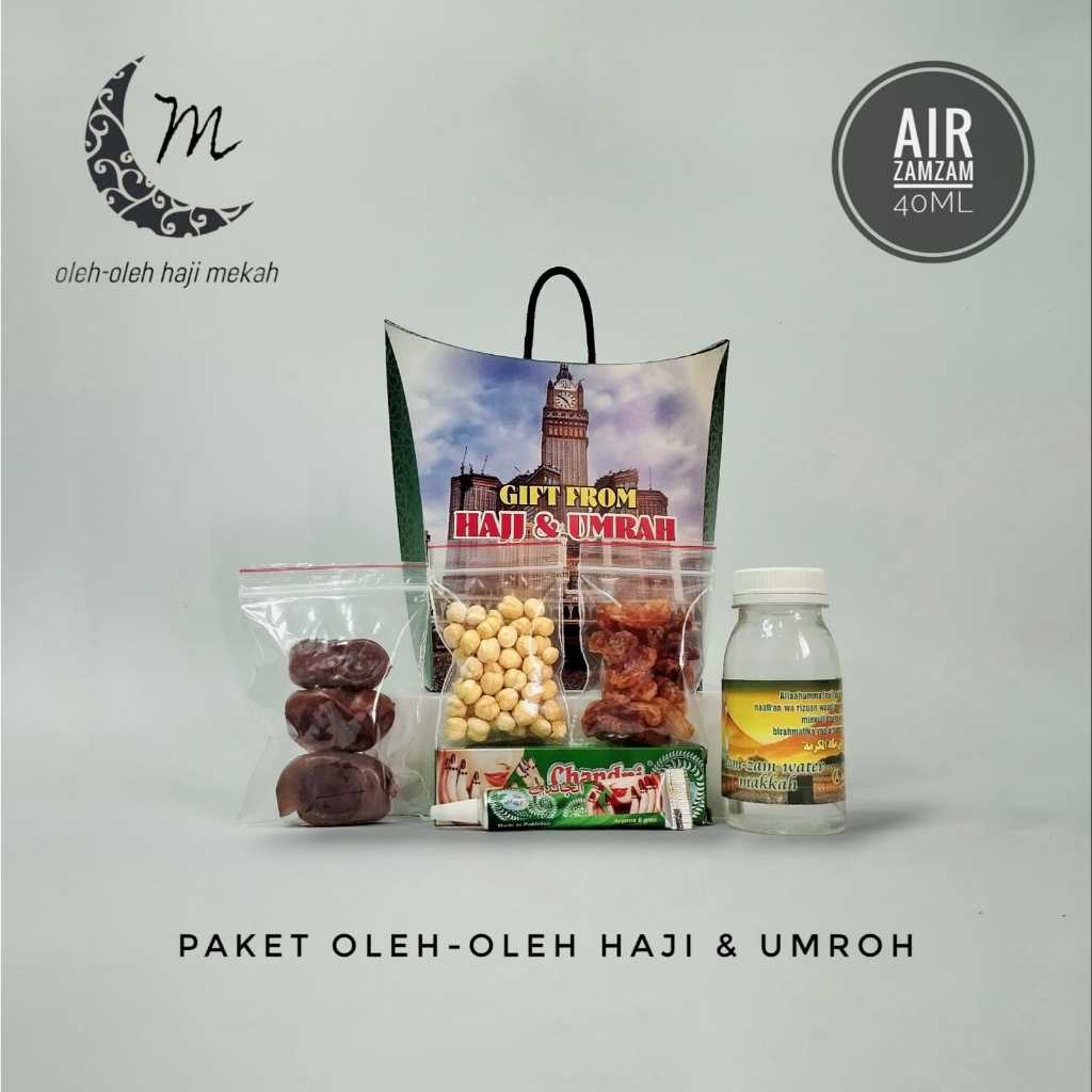 

Paket Oleh Oleh Haji dan Umroh Ekonomis + Henna Arab + Air Zamzam ori + Kurma Kismis Kacang