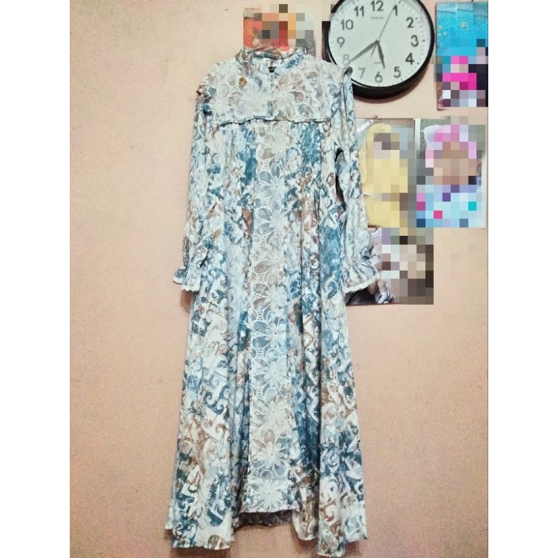 GAMIS ABIYAN MOTIF BUNGAAA
