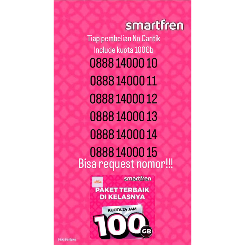 Nomor cantik Smartfren