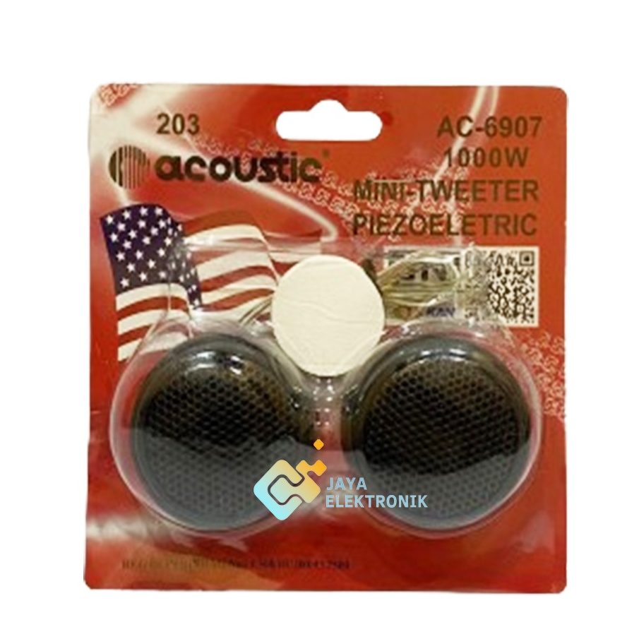 Tweeter Speaker Mobil ACOUSTIC 1000 Watt Mini Tweeter Piezoelectric ACOUSTIC
