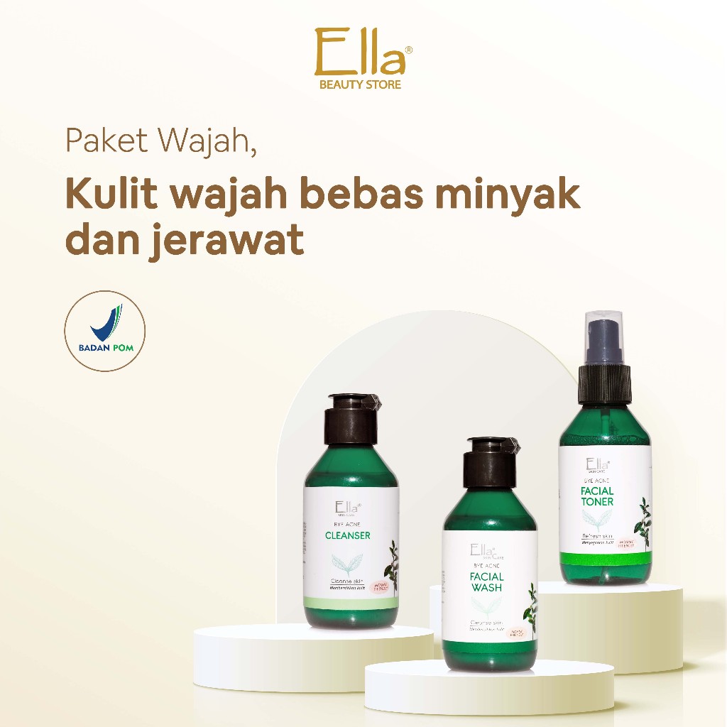 Ella Skincare Paket Pembersih Bye Acne