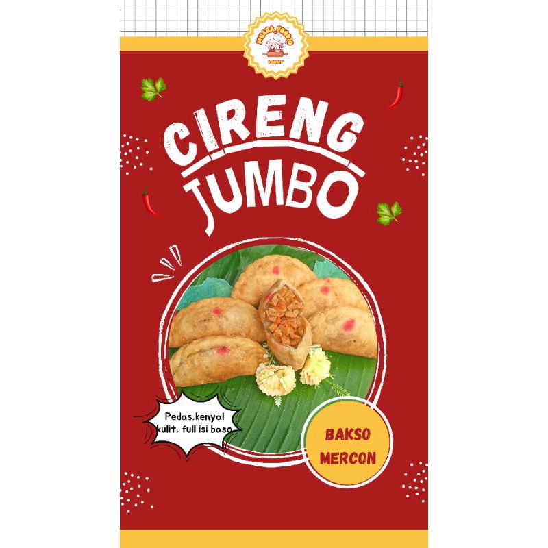 

[TERENAK TERLARIS] CIRENG JUMBO ISI BASO MERCON MUARAFOOD10