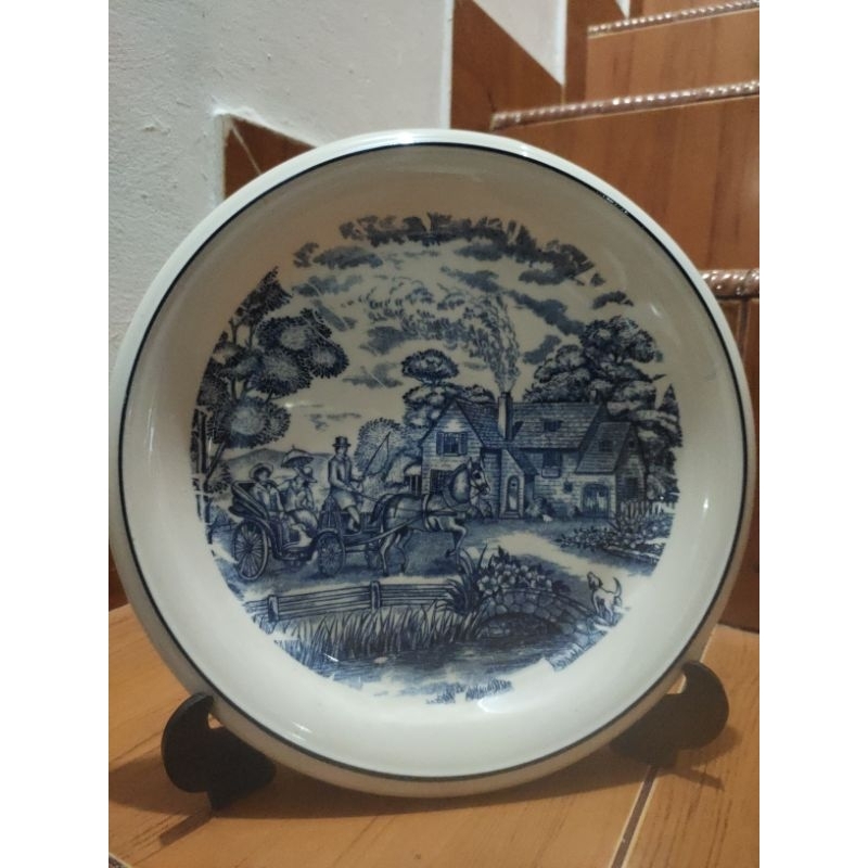 Piring Kuno Pajangan antik ukuran besar merk Sango Stone Ware