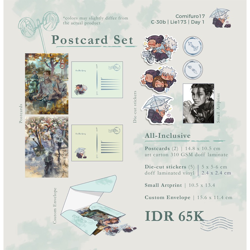 

FANMERCH JUJUTSU KAISEN POSTCARD SET BY LIE