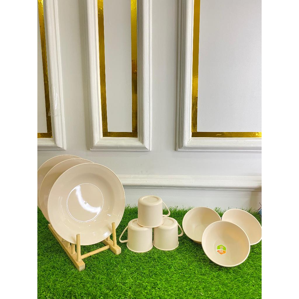 Piring set piring gift piring kado piring mangkok gelas set piring set plastik piring kirei