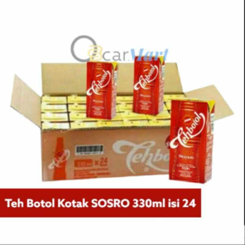 

Teh Botol Sosro Kotak BESAR 330ml 1 Dus isi 24 Rasa Original Murah Orin