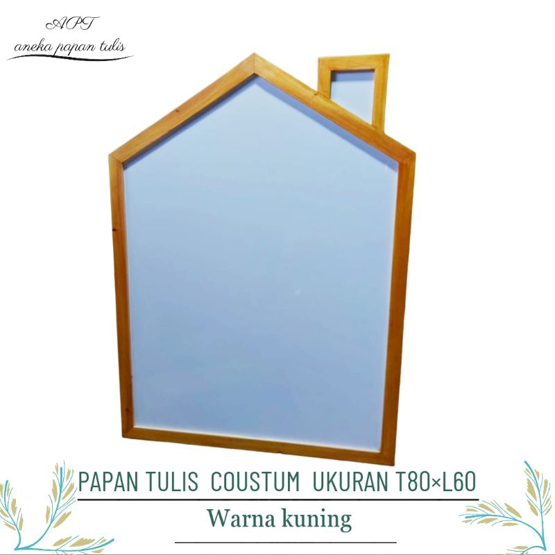 

papan tulis/whiteboard coustum ukuran T80×L60 fre spidol+penghapus