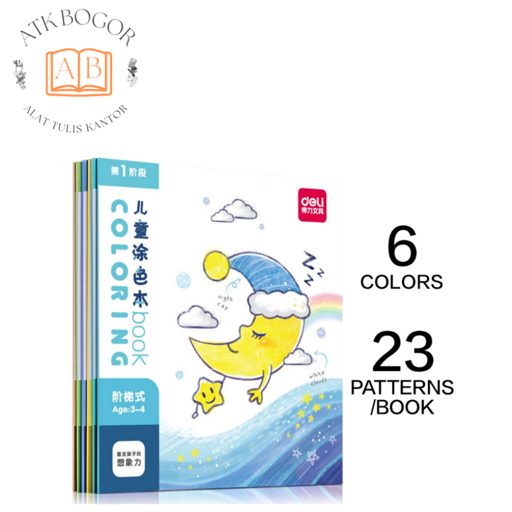 

Buku Mewarnai Anak Deli Coloring Book 73353 - 6 Warna 23 Gambar