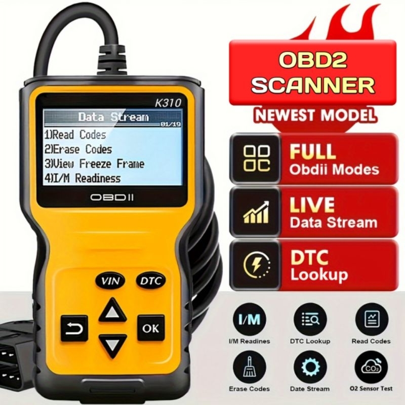 Scanner Mobil OBD2 Universal Scaner Alat Diagnostik Kerusakan Mobil V310