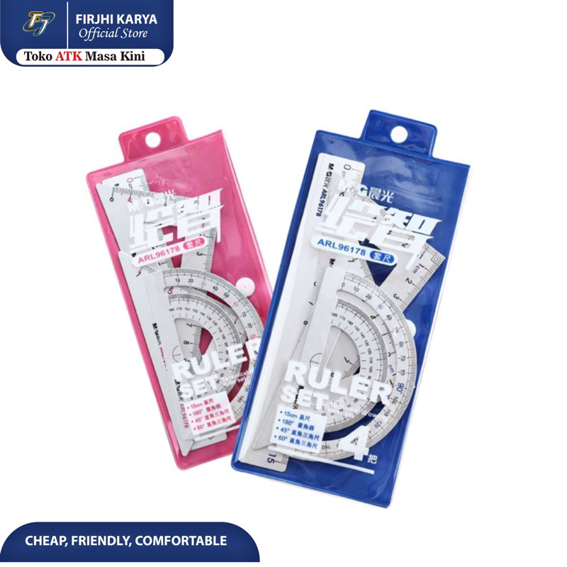 

Ruler Set Aluminum Alloy/Penggaris Set - M&G