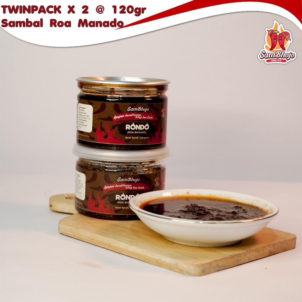 

SamBhojo - Sambal Roa Manado (Bojo Rondo) 120gr x 2 - Twinpack