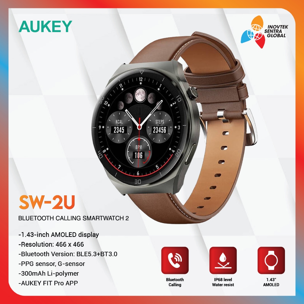 Aukey Smartwatch SW-2U SmartWatch 2 Ultra Bluetooth Call IP68