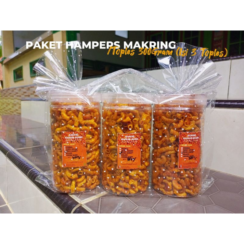 

PAKET HAMPERS MAKRING ISI 3 TOPLES | Kemasan Toples 1000ml | /Toples ±300Gram | Gurih Renyah Enak
