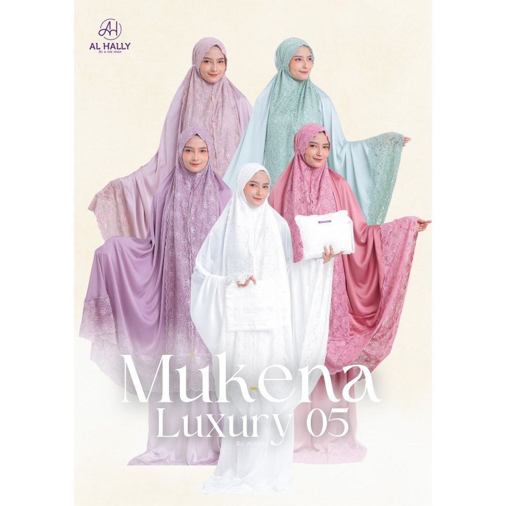 [COD] TERBARU MUKENA DEWASA AL-HALLY 2024 || ORIGINAL || MUKENA LUXURY 05 (PINK,PURPLE,GREEN,WHITE,R