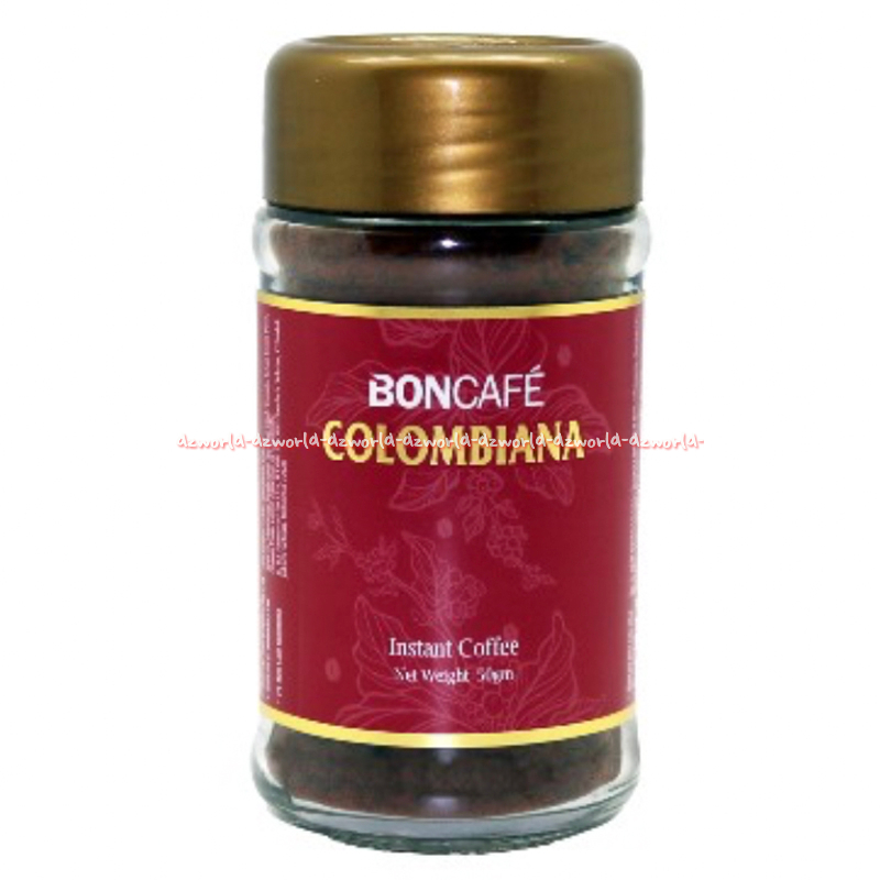 

Boncafe Colombiana 50gr Instant Coffee Bon Cafe Kolom Biana Bubuk Kasar Kemasan Kaleng Botol Merah Kopi Instan Bon Kafe Kolombiana 50 gram