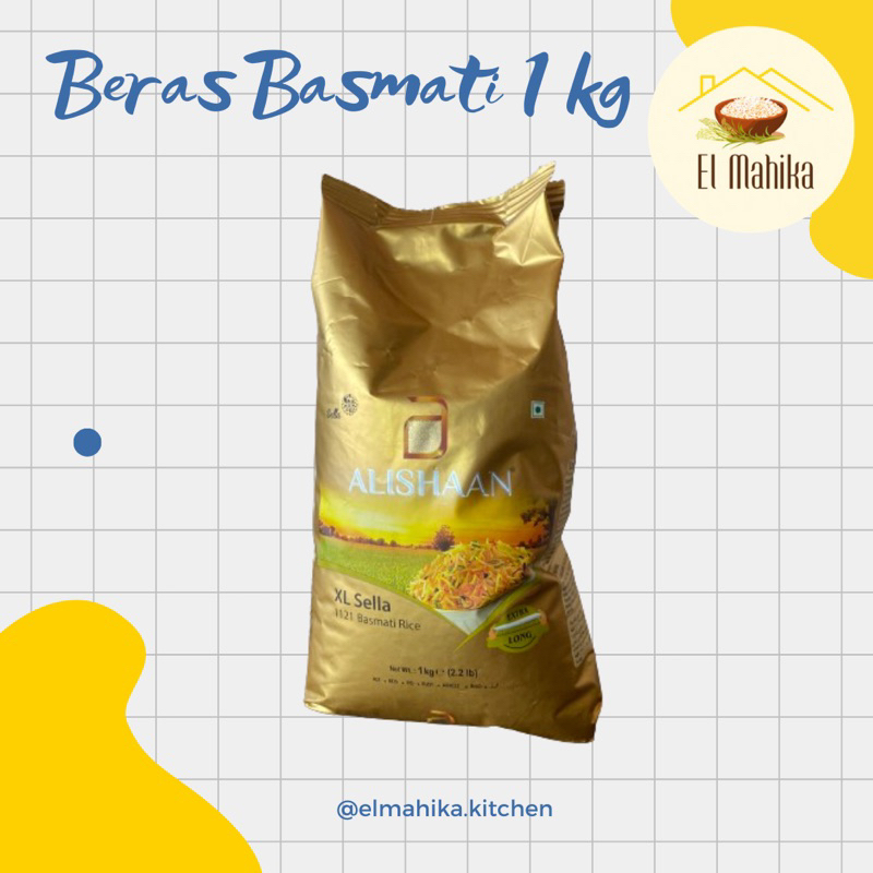 

Beras Basmati Alishaan 1 Kg XL SELLA Kode 1121