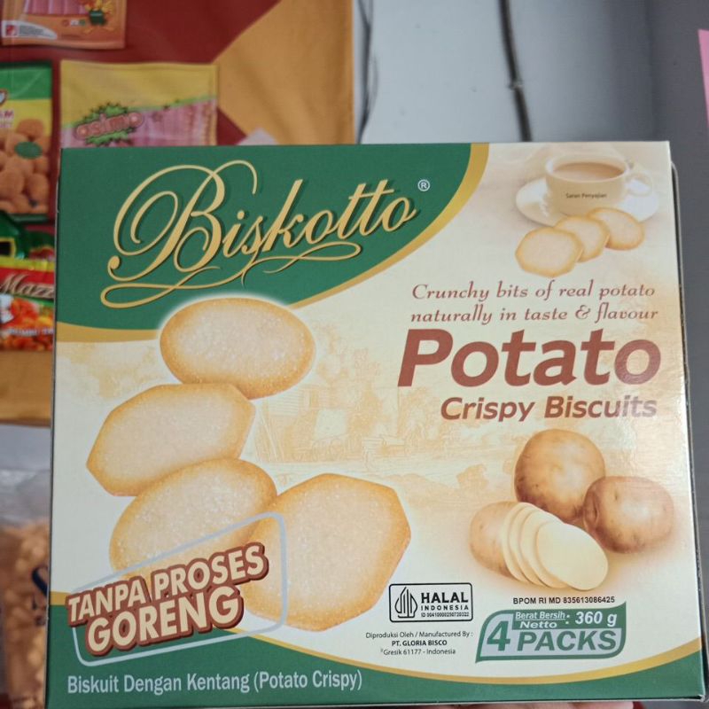 

Snack biskotto potato crispy