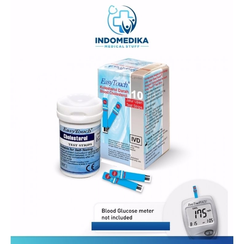 STRIP KOLESTEROL EASY TOUCH - EasyTouch Blood Cholesterol - Stik Easy touch kolesterol