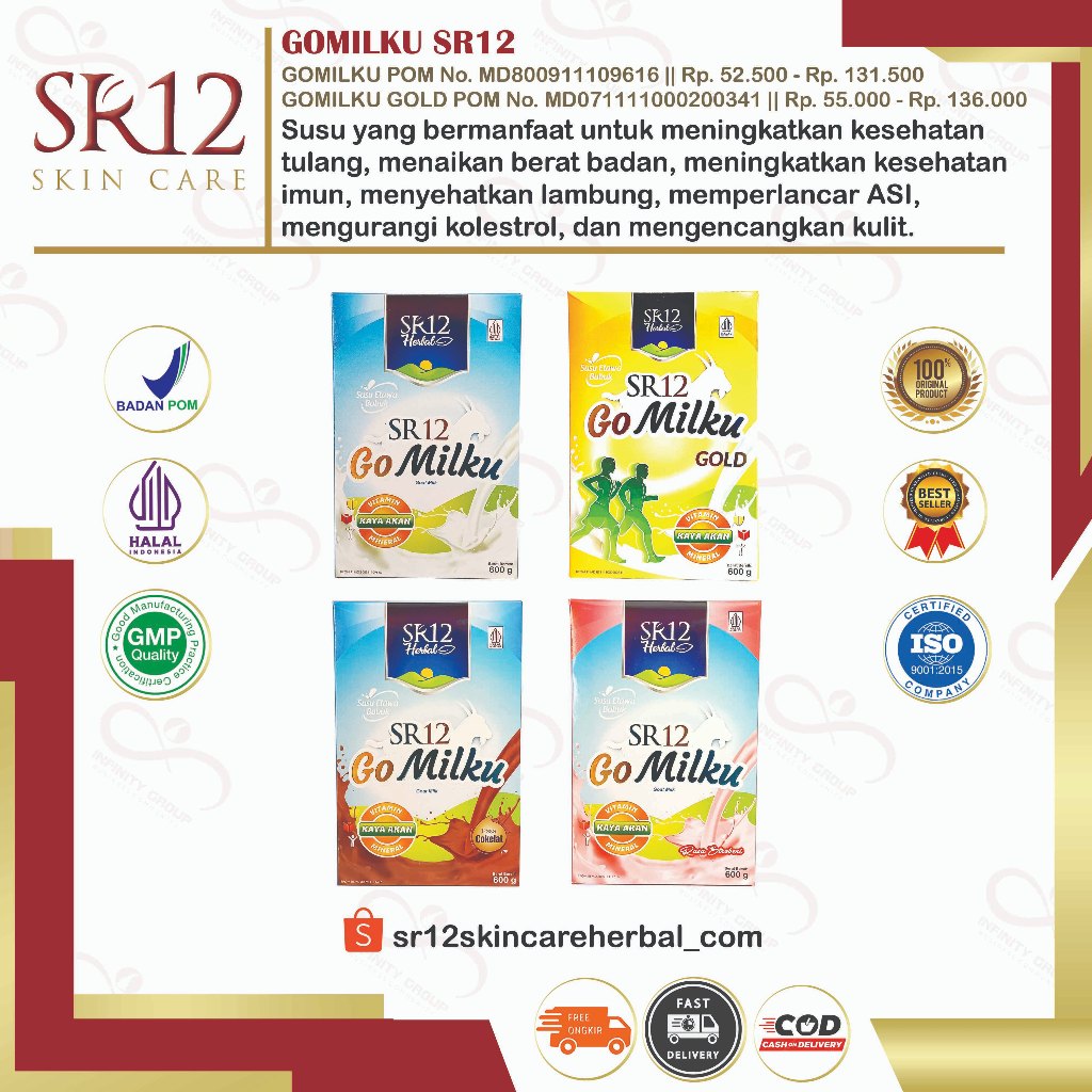 

GOMILKU SR12 SUSU KAMBING ETAWA HALAL BPOM | MENINGKATKAN KESEHATAN IMUN TUBUH MELANCARKAN ASI | SUSU TINGGI KALSIUM & NUTRISI