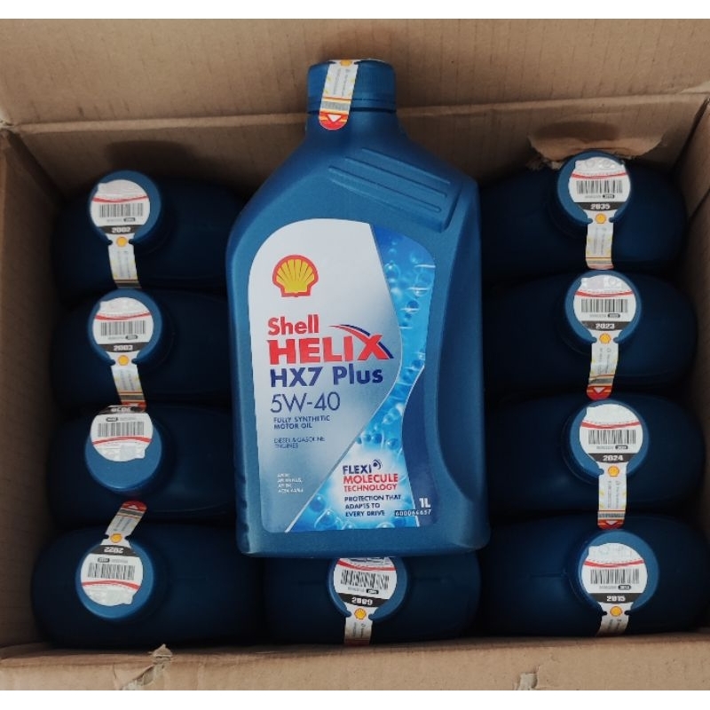OLI SHELL HELIX HX7 1 LITER..SHELL HELIX 1DUS 12 BOTOL