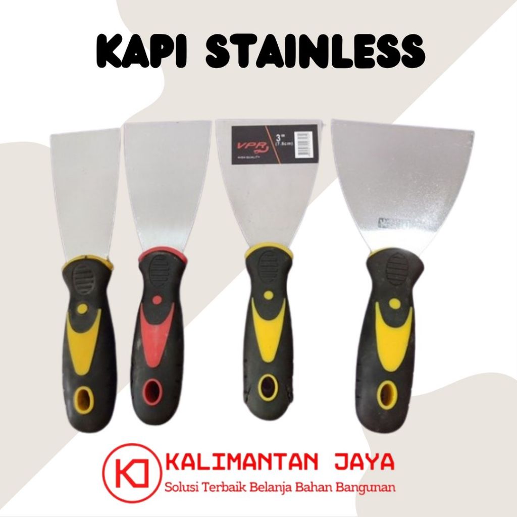 Scraper Kapi Stainless Gagang Karet