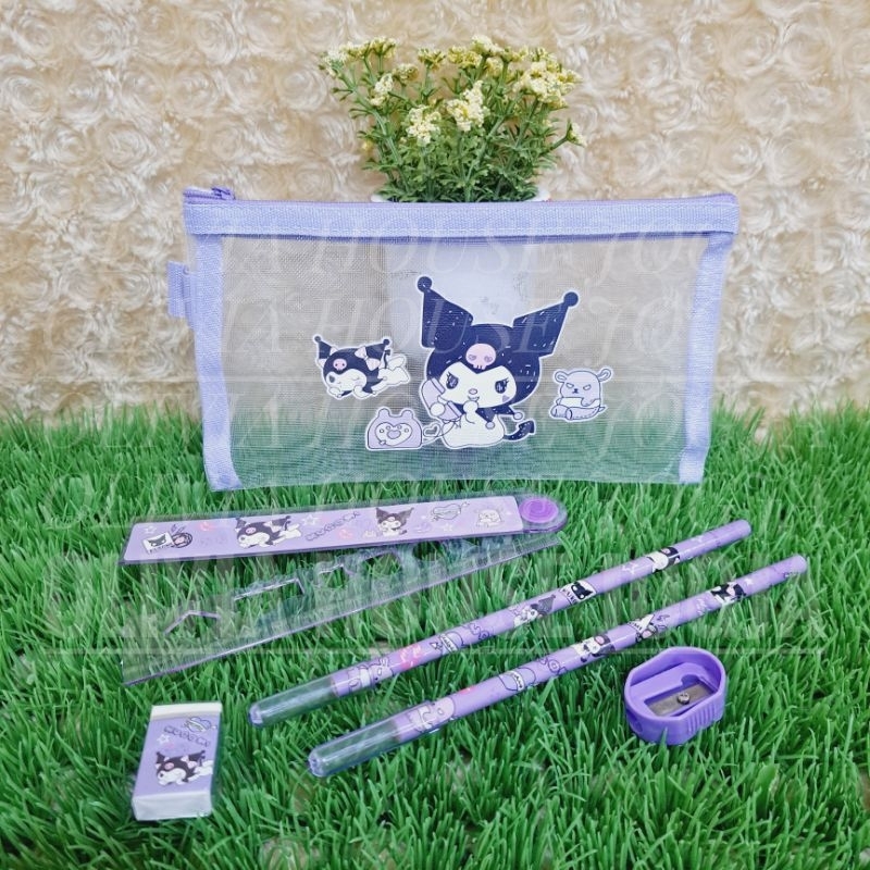

Stationary Set Kuromi Ungu Pouch Jaring 7in1 M Pouch Stationary Set Kuromi Ungu M