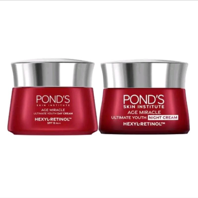 Ponds Age Miracle Ultimate Youth Day Cream & Night Cream 9gr / 20gr / 50gr Kemasan Baru - Hexyl Reti