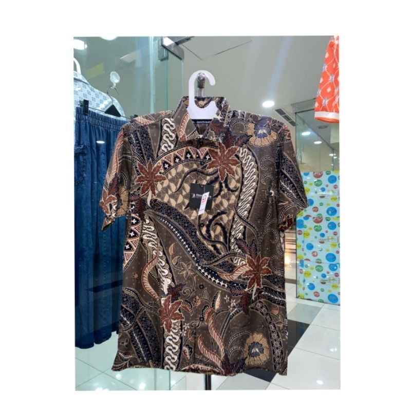 kemeja batik pria lengan pendek