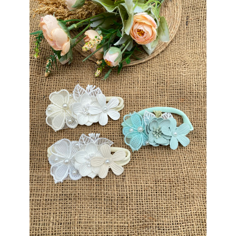 headband bunga premium/headband nylon usa/bando haqiqah anak