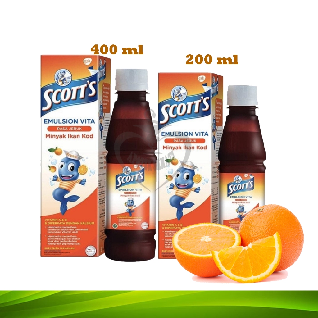 Scotts Emulsion Multivitamin Nutrisi Otak Minyak Ikan Kod Omega 3