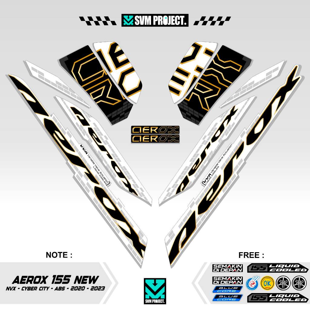 STRIPING AEROX 155 NEW CYBER CITY MOTIF 10 / STIKER AEROX 155 CONNECTED / STICKER AEROX 155 CONNECTE