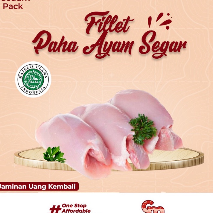 

Terbaru Fillet Paha Ayam Segar Tanpa Kulit Fresh Boneless Chicken Thigh 1kg