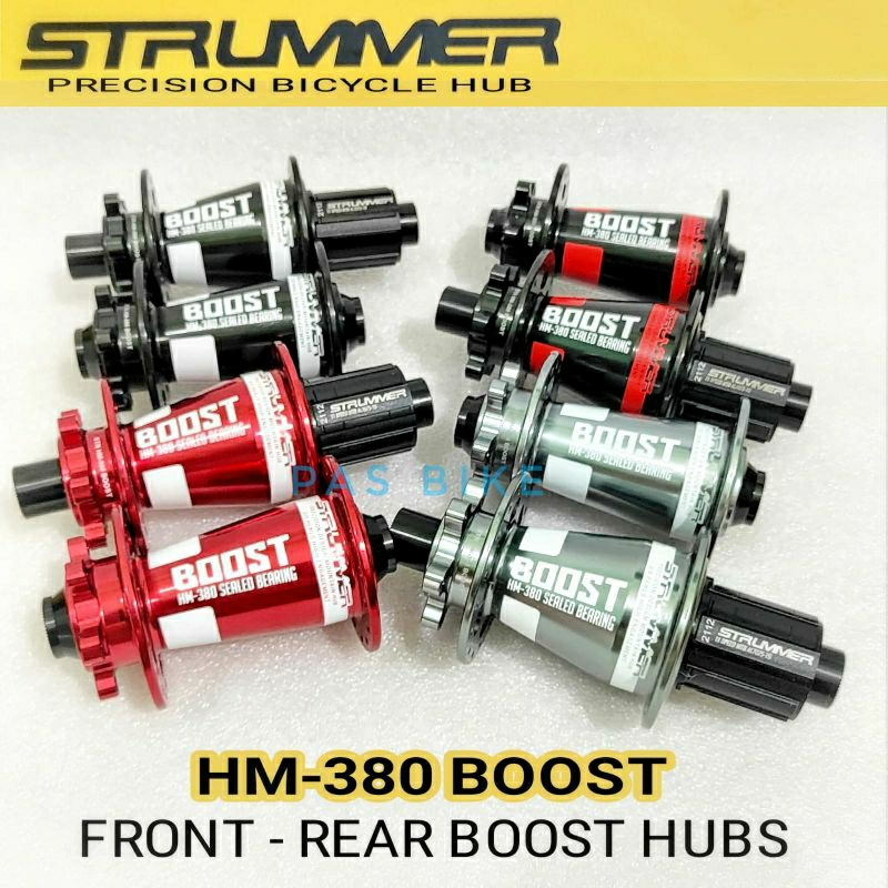 Hub Freehub Boost Strummer 380 Depan TA15 Belakang TA148 Discbrake 32 Hole