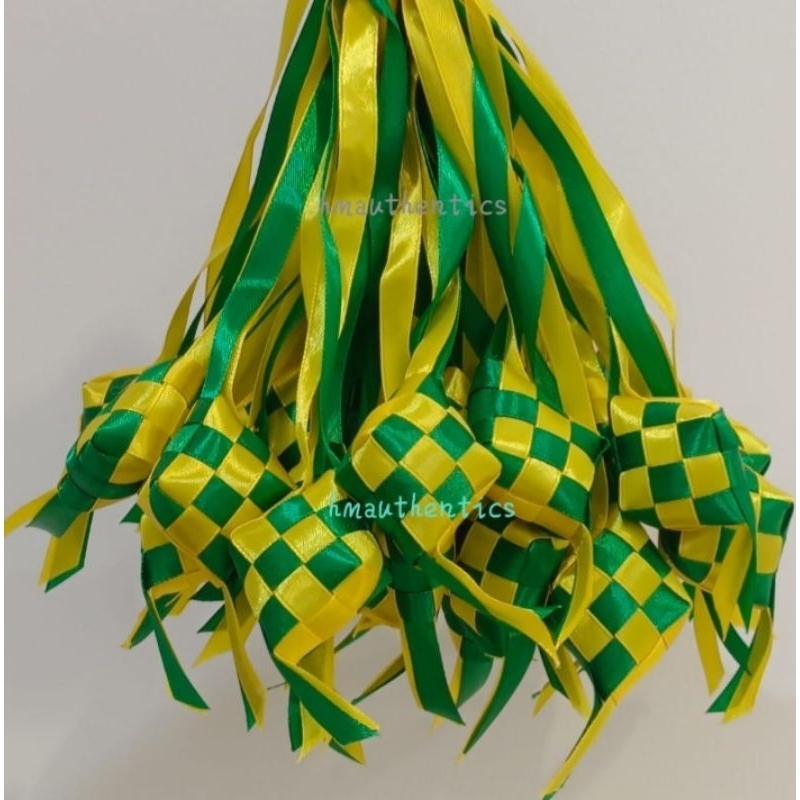 

READY STOCK Ketupat HANDMADE Pita Satin / Grosgrain Ada Isi DAKRON Harga per pcs