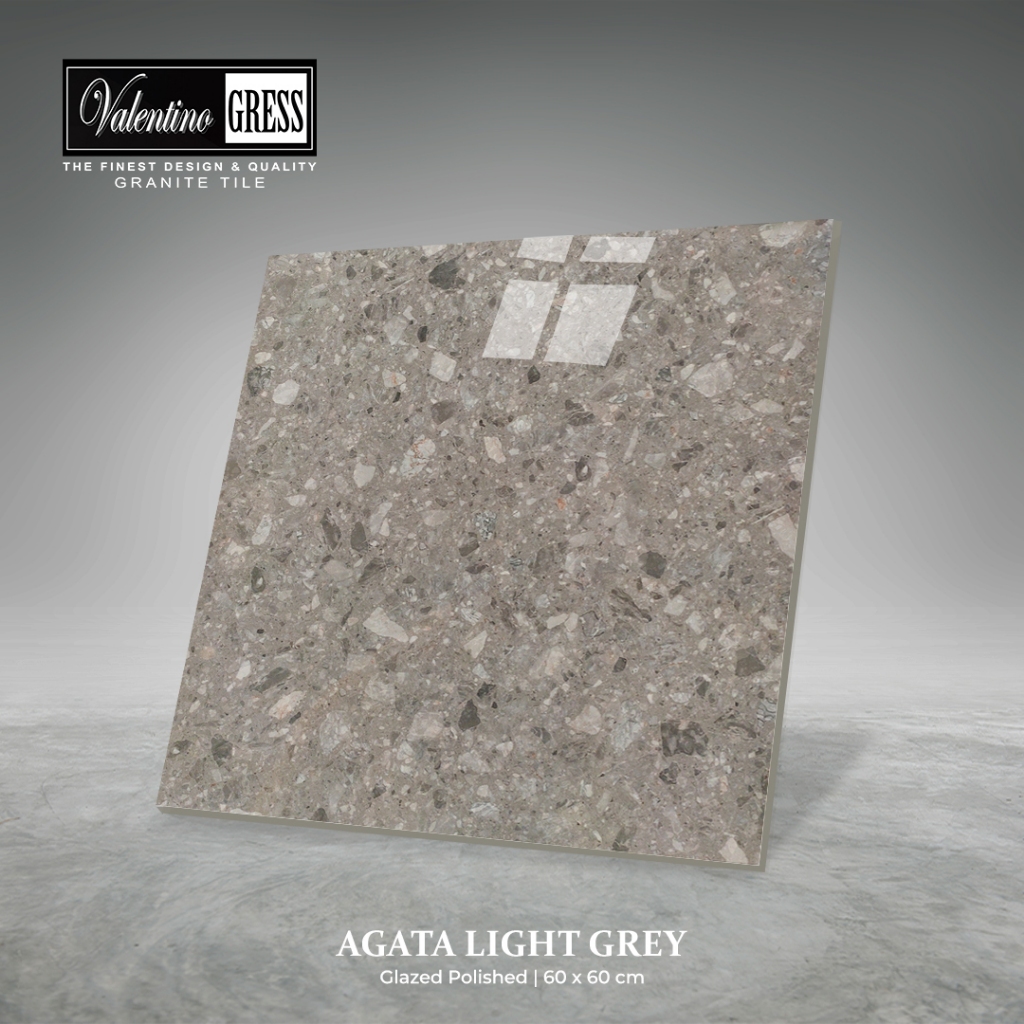 GRANITE VALENTINO GRESS 60X60 CM - AGATA LIGHT GREY