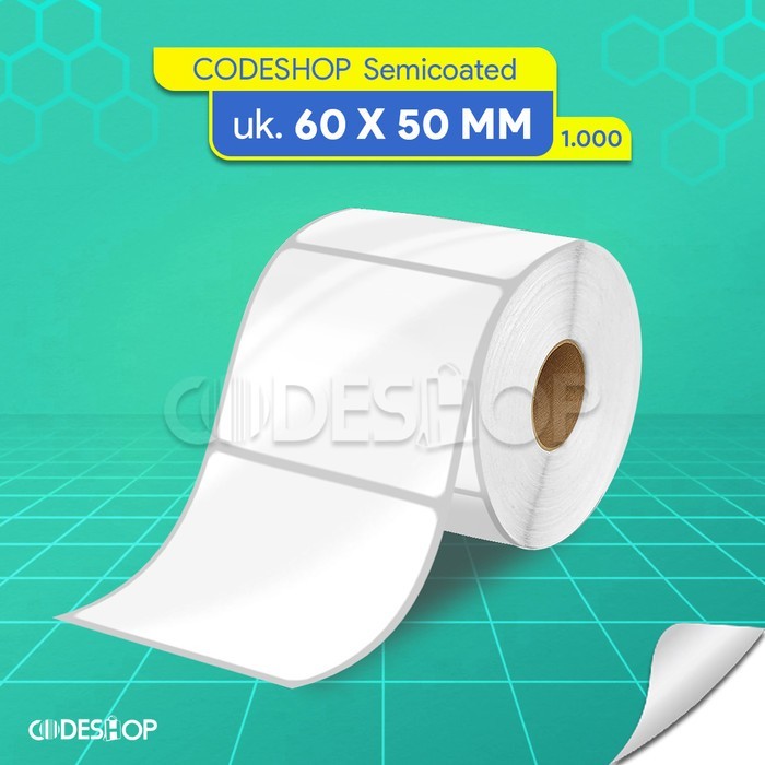 

Label Semicoat 60x50 mm Stiker Printer Barcode Citizen Blueprint