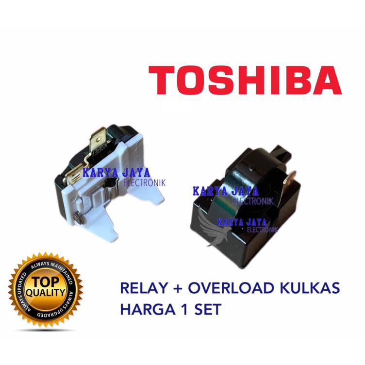 MM Relay Ptc Overload Kulkas Toshiba 1 pintu  rilai kulkas Toshiba 1 Pintu