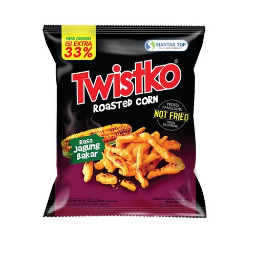 twistko roasted corn 30gr - twistko jagung bakar