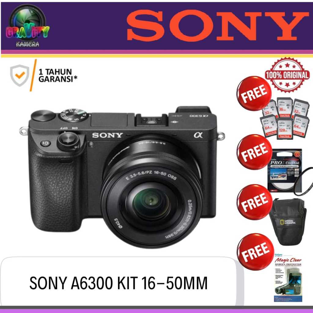 SONY ALPHA A6300 KIT 16-50MM / SONY A6300 KIT 16-50MM