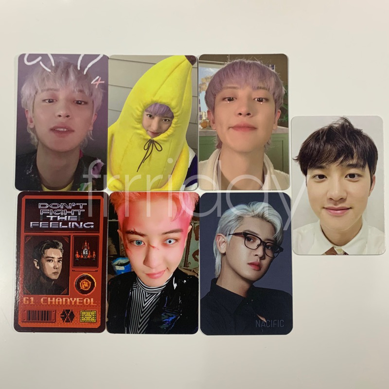 [READY STOCK] PHOTOCARD EXO CHANYEOL 1 BILLION VIEWS BANANA DFTF OBSESSION NACIFIC KYUNGSOO EXPANSIO