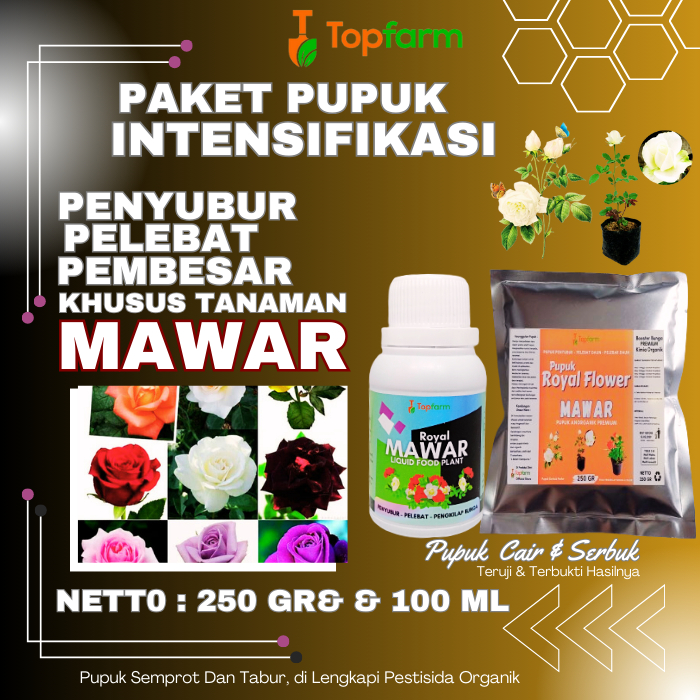 Pupuk Khusus Untuk Bunga Mawar / Pupuk Khusus Bunga Mawar / Pupuk Pelebat Bunga Mawar / Pupuk Booste