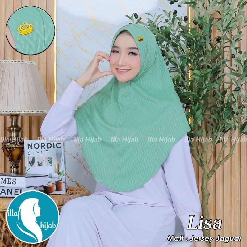 JILBAB INSTAN LISA JAGUAR / JILBAB INSTAN ORIGINAL ILLAH HIJAB / JILBAB INSTAN DEWASA KEKINIAN DAN T
