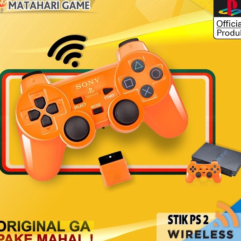 UI Stik Stick PS2 Wireless  Stik PS2 Wireless Original SONY Dualshock Getar