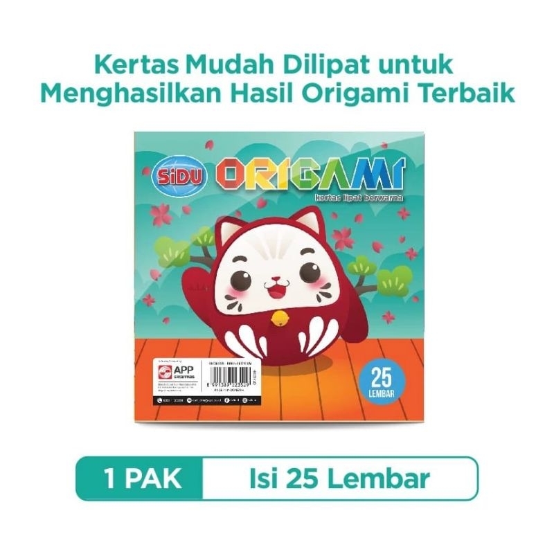 

Kertas Origami 16 x 16 cm SiDU 25 Lembar / Kertas Lipat SiDU 160 x 160 mm 25 Lembar