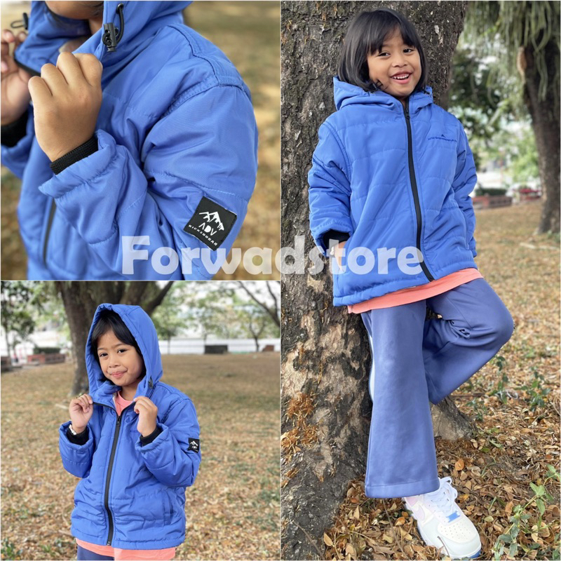 Jaket anak nascar outdoor puffer premium cewek cowok original kicksoogar