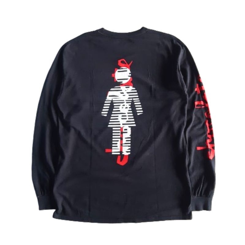 Vintage Longsleeve / Tshirt / Kaos Girl x Chocolate Skateboard Black