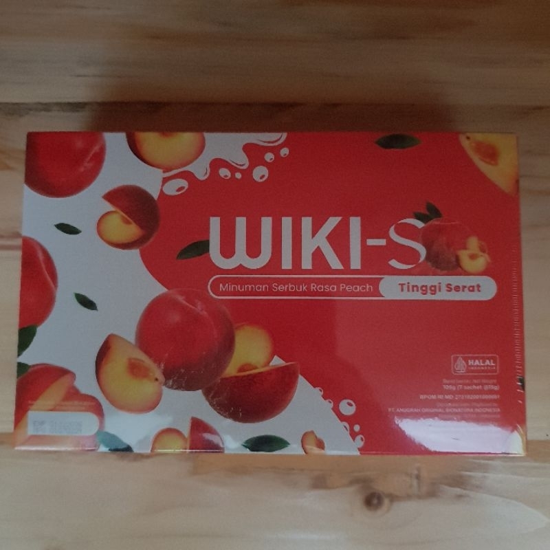 

WIKI-S Minuman Serbuk Rasa Peach untuk kesehatan pencernaan 1box 105g (7sachet@15g)