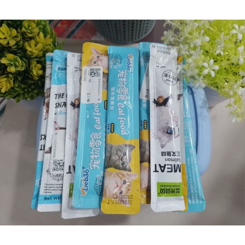 Snack Kucing bergizi 15gr Makanan Kucing Makanan Basah Kucing Wet Food Kucing / Cemilan Kucing Snack